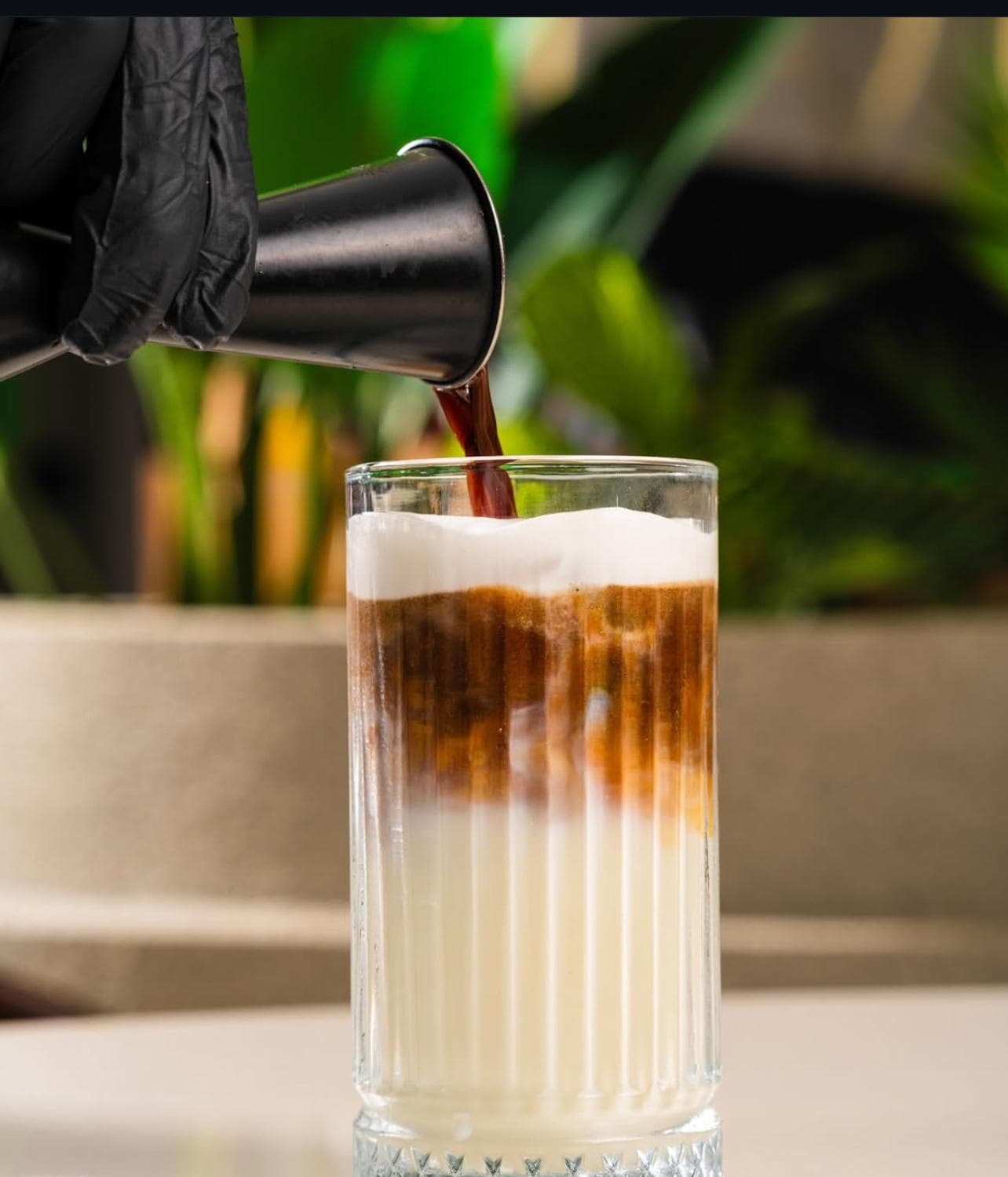 Latte in Glass